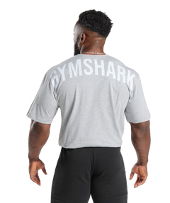 Gymshark Power T-Shirt - Light Grey Core Marl