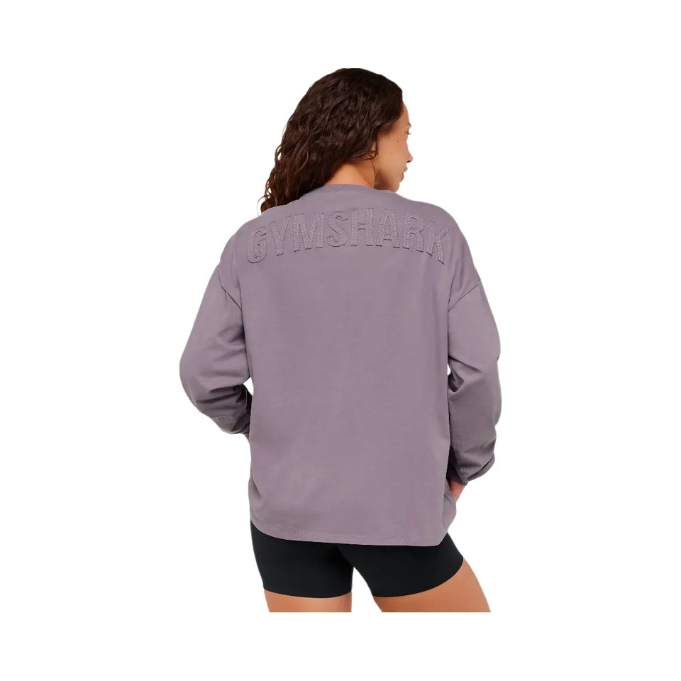 Gymshark Power Washed Long Sleeve Top "Dusk Purple Acid Wash"