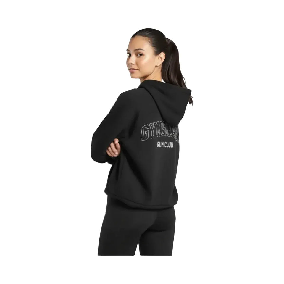 Gymshark Running Graphic Hoodie Black