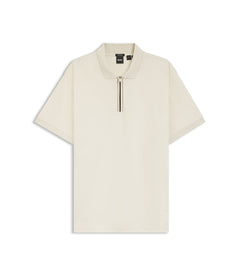 Boss Regular Fit Polo Shirt In Mercerized Cotton White