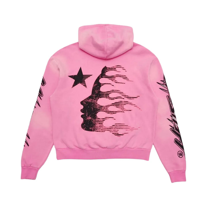 Hellstar Brainwashed Without Brain Hoodie Pink