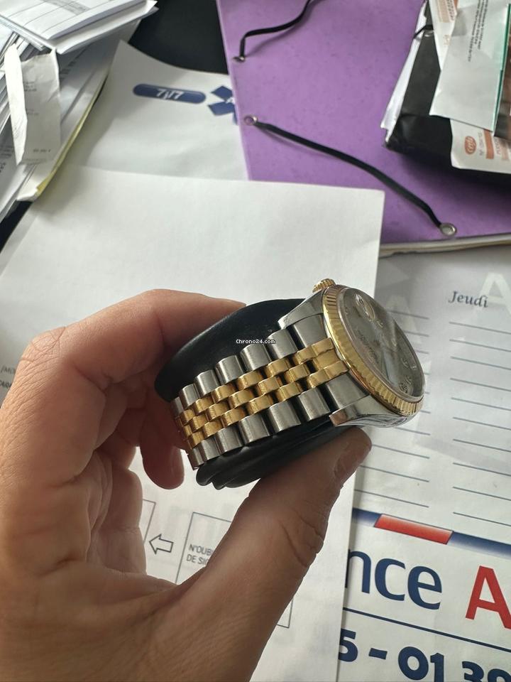 Rolex | Datejust | 116233 | Yellow gold | 36 mm | Gold/Steel | White | Automatic