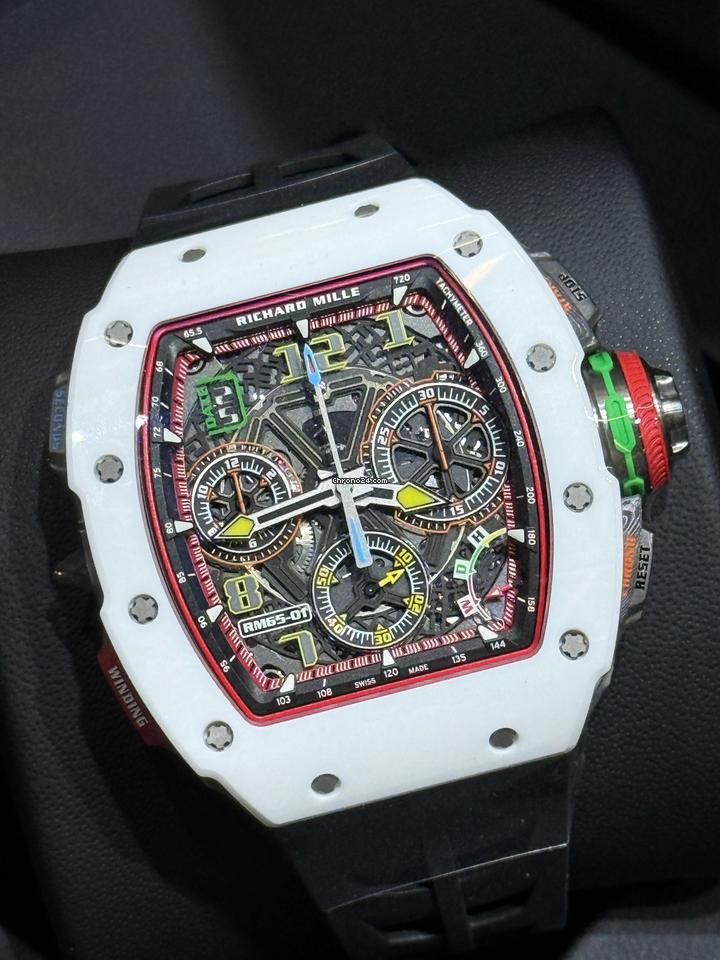 Richard Mille RM65-01 Split second chronograph White Carbon TPT 2025 New Release