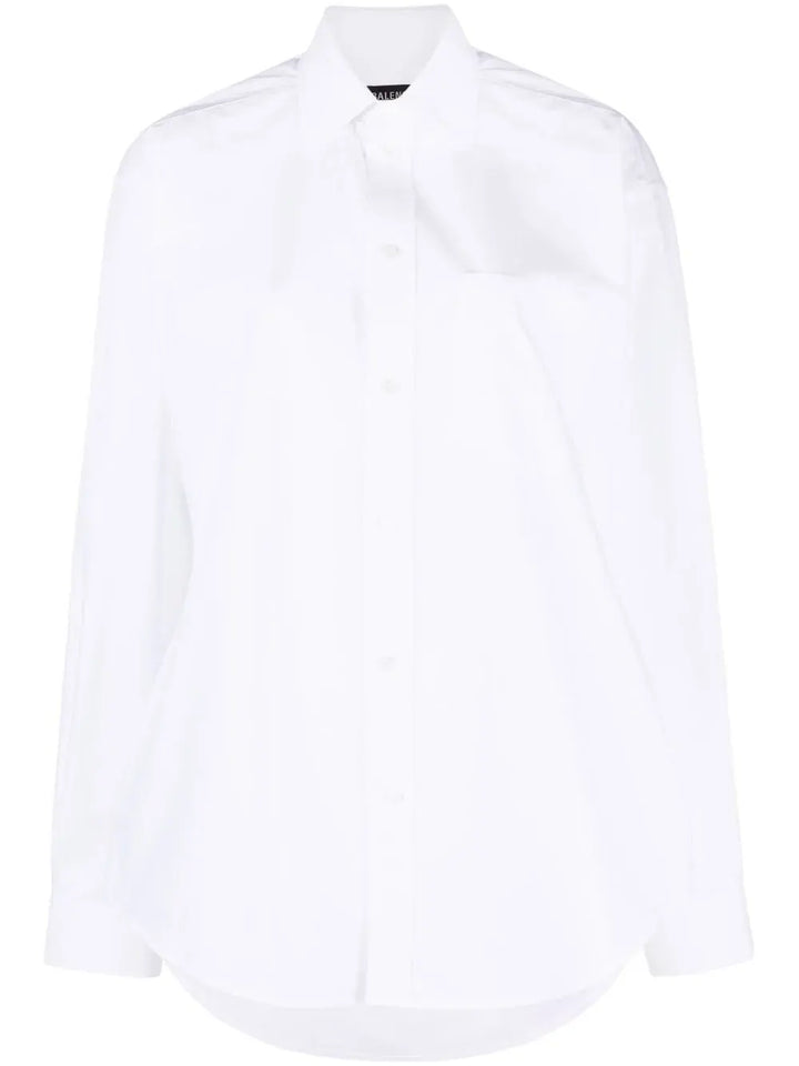 hourglass-shape long-sleeve shirt
