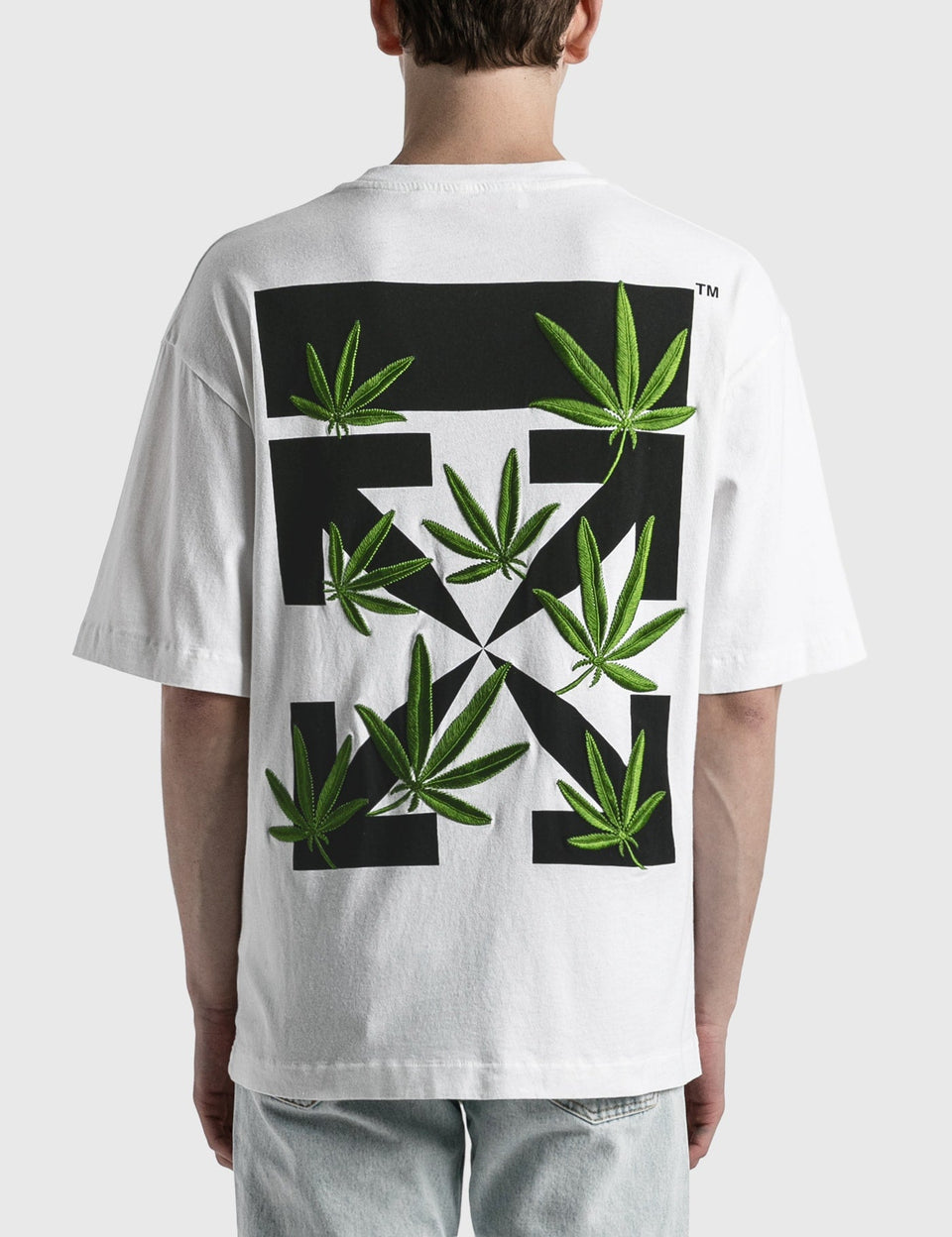 Off-White Weed Arrows White Oversized T-Shirt