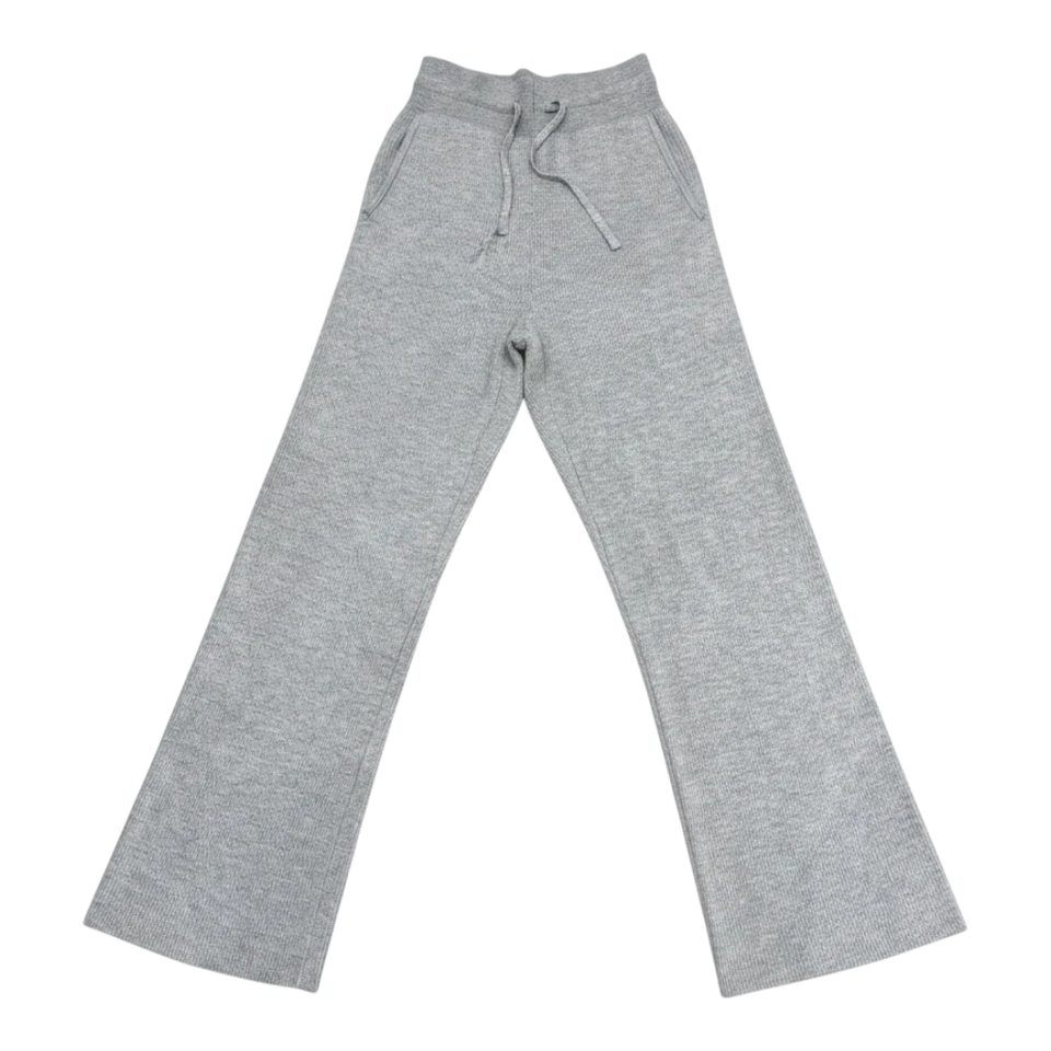 Uniqlo Washable Knit Ribbed Pants – Gray (Women’s)