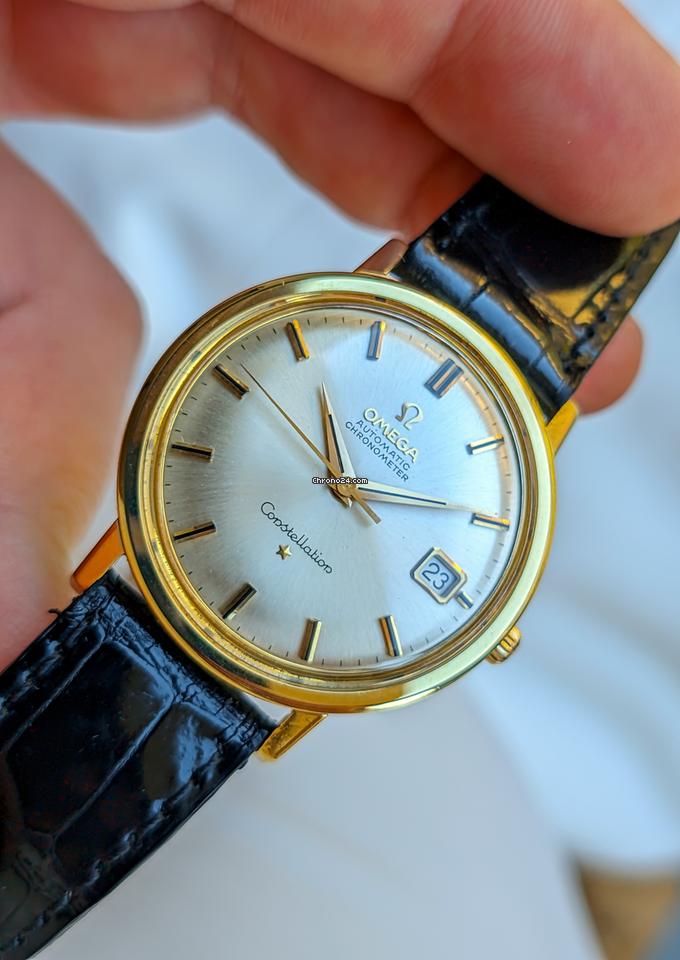 Omega Constellation Onix Dial Index Jumbo Gold 18kt 0.750 Jumbo 1962
