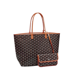 Goyard Saint Louis PM Bag (Black & Tan)