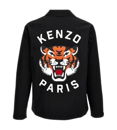 Kenzo Black Logo Print Jacket