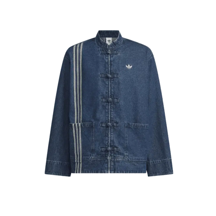 adidas CTT Oversized Chinese Track Top 3.0 Gender Neutral Jacket Medium Blue Denim