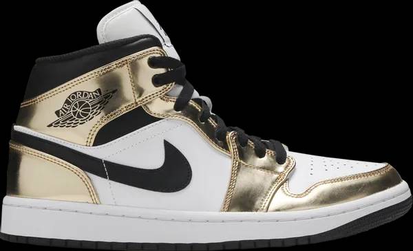 Air Jordan 1 Mid Metallic Gold