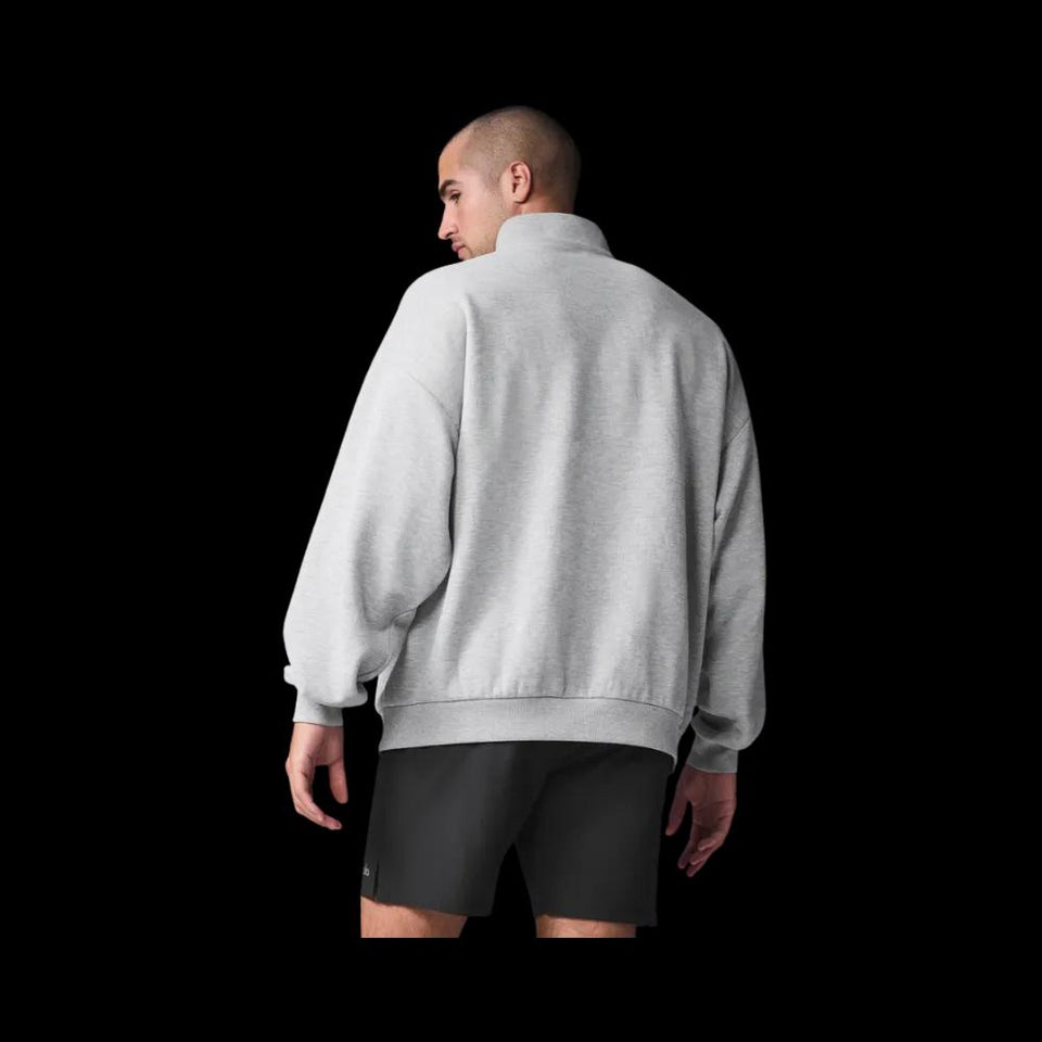 Alo Accolade 1/4 Zip Pullover Athletic Heather Grey