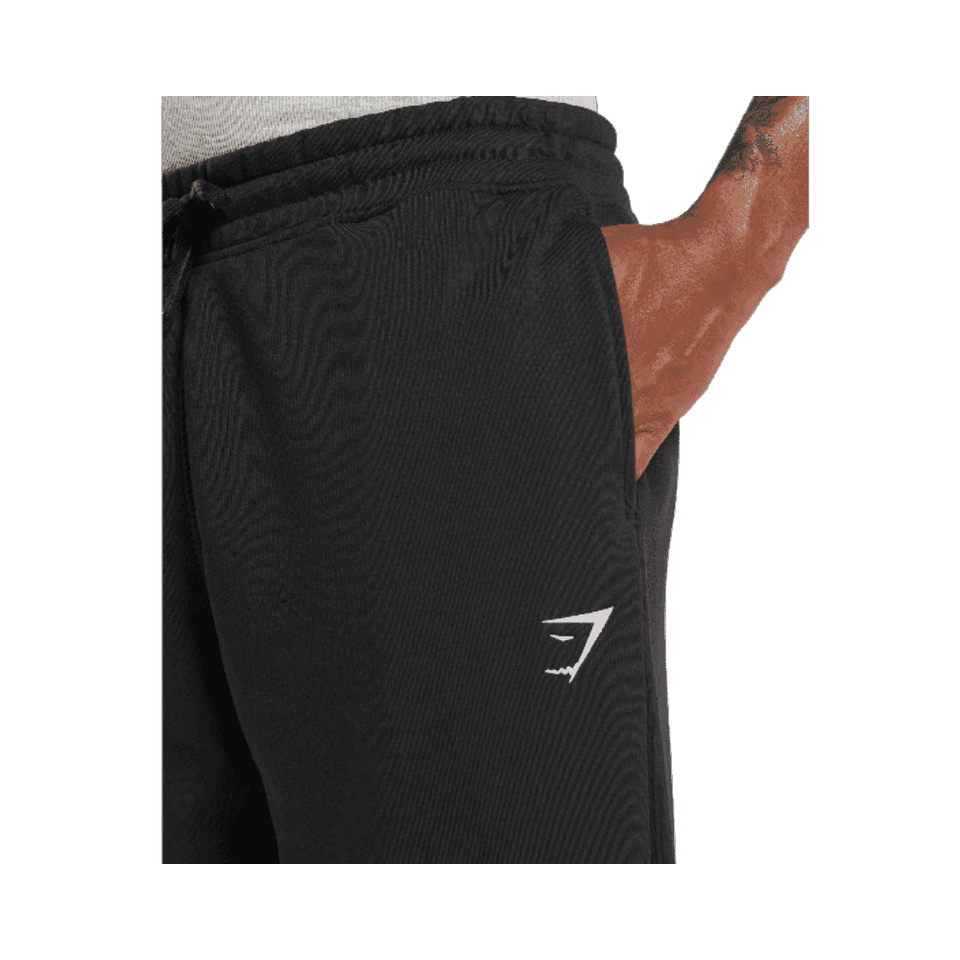 Gymshark Crest Straight Leg Joggers Black