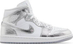Air Jordan 1 Mid SE Metallic Silver