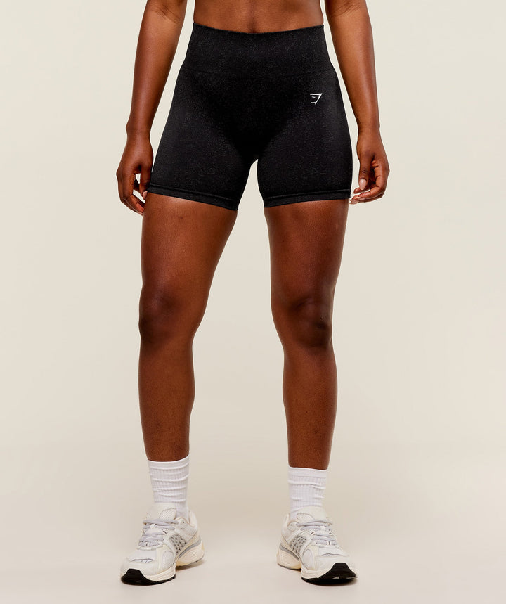 Gymshark Adapt Fleck Seamless Shorts - Black/Smokey Grey