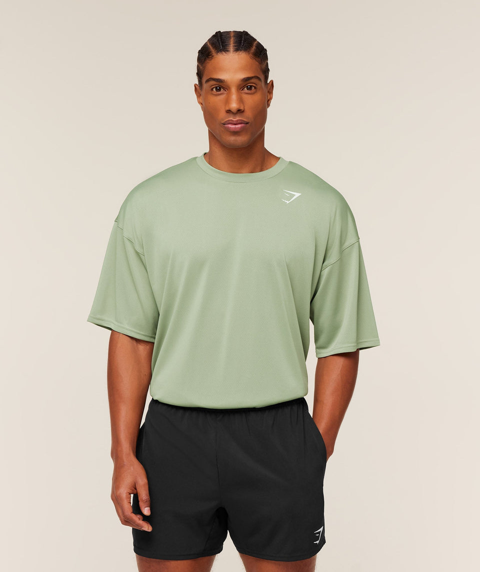Gymshark Arrival Oversized T-Shirt Gs Haze Green