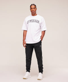 Gymshark Arrival Woven Block Joggers Black