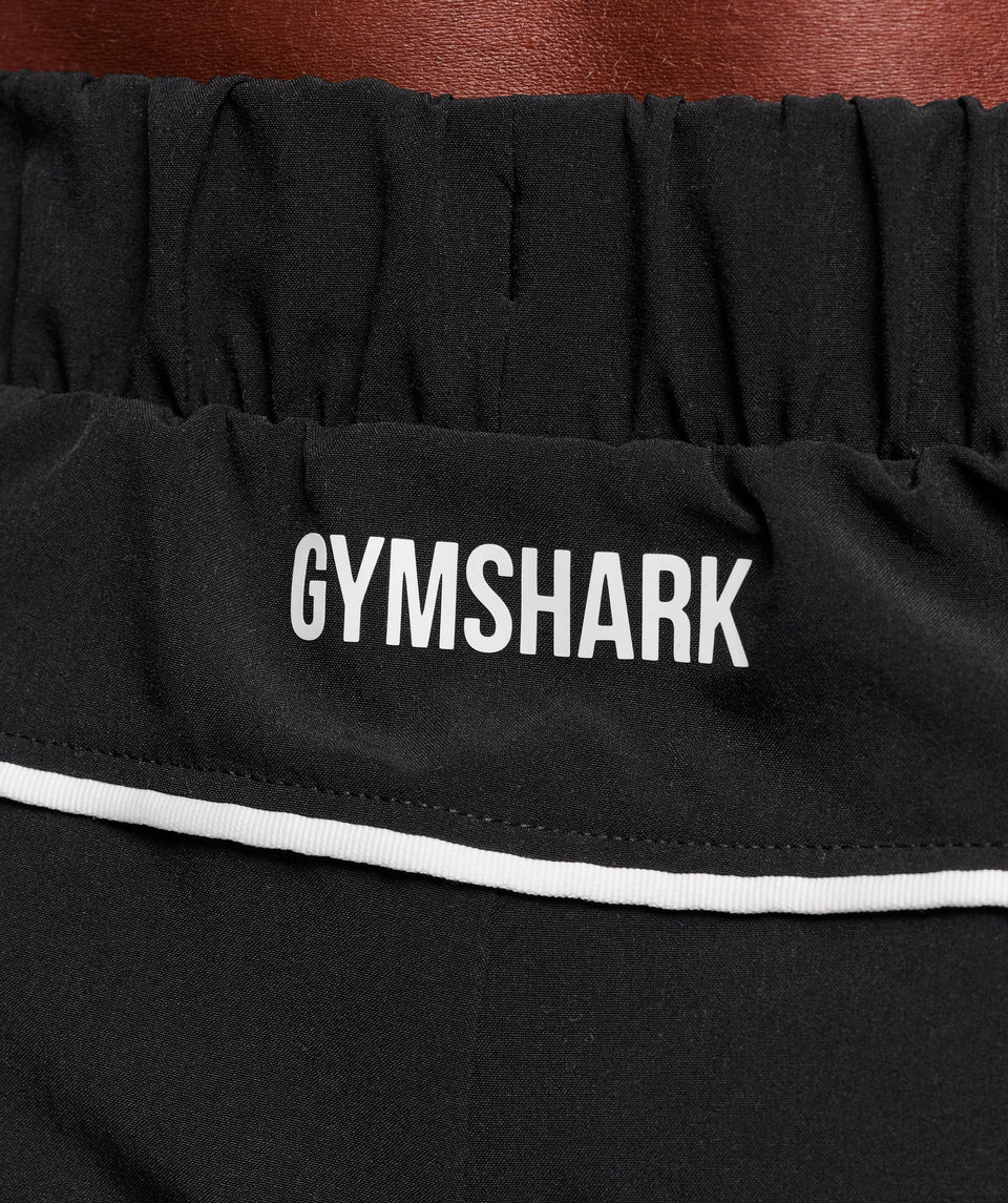Gymshark Arrival Woven Block Joggers Black