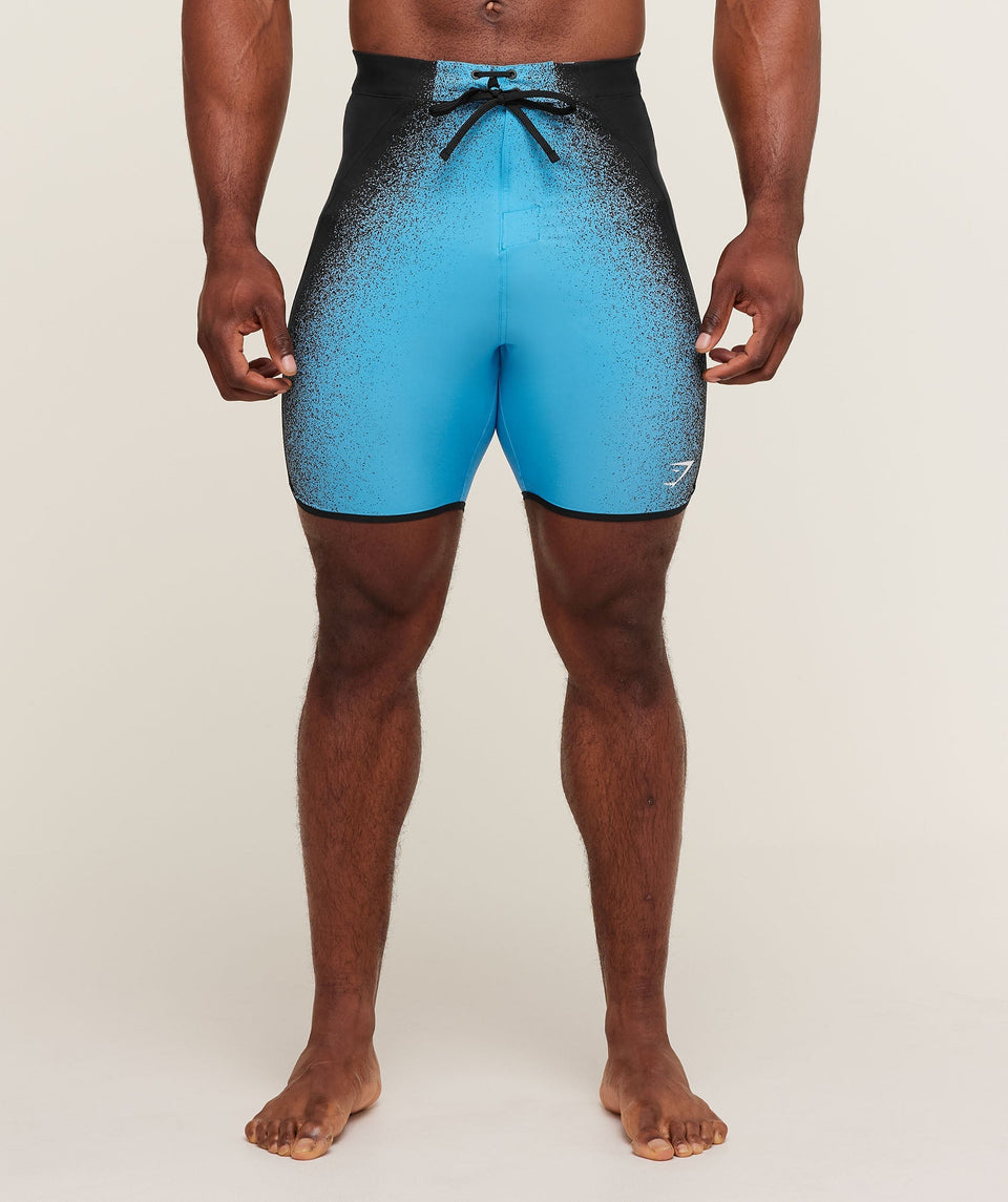 Gymshark RT Competition Board Short - GS Brand Blue/GS Black