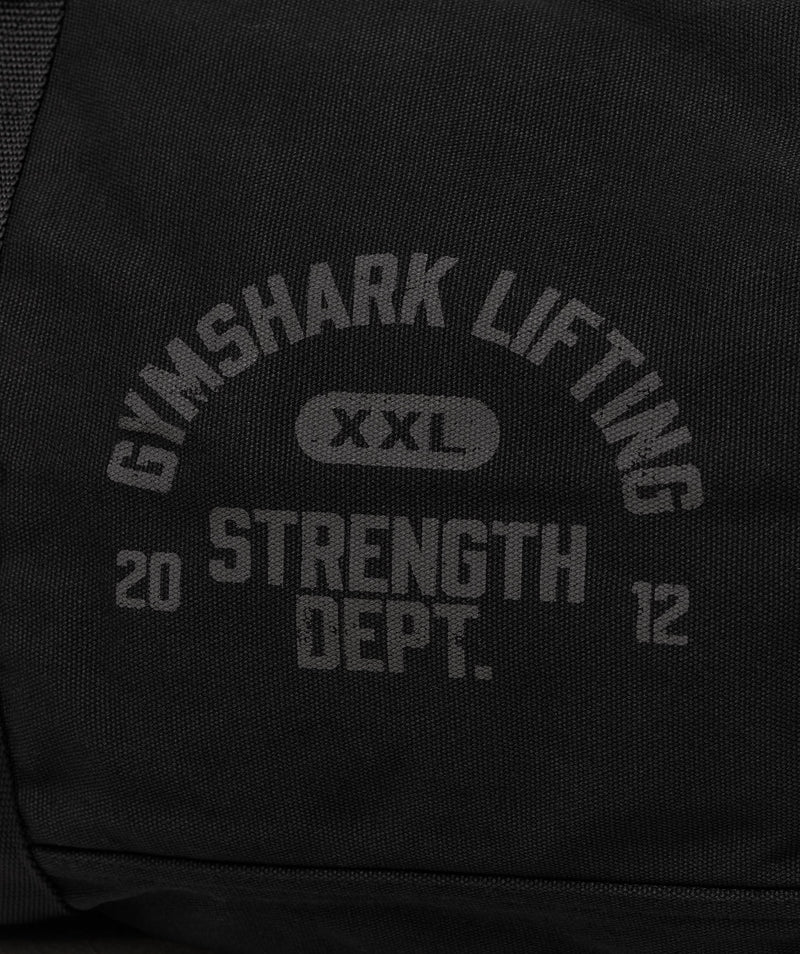 Gymshark Strength Dept Canvas Duffle Bag Black