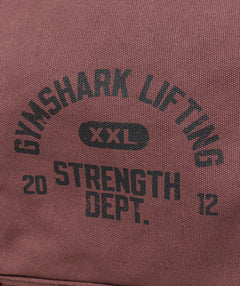 Women's Gymshark Strength Dept Canvas Duffle Bag Burgundy Brown