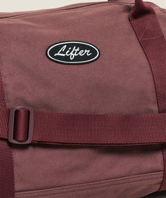 Gymshark Strength Dept Canvas Duffle Bag Burgundy Brown
