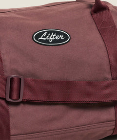 Women's Gymshark Strength Dept Canvas Duffle Bag Burgundy Brown