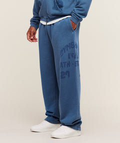 Gymshark Collegiate Washed Wide Leg Jogger - Compound Blue
