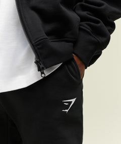Gymshark Crest Joggers Black