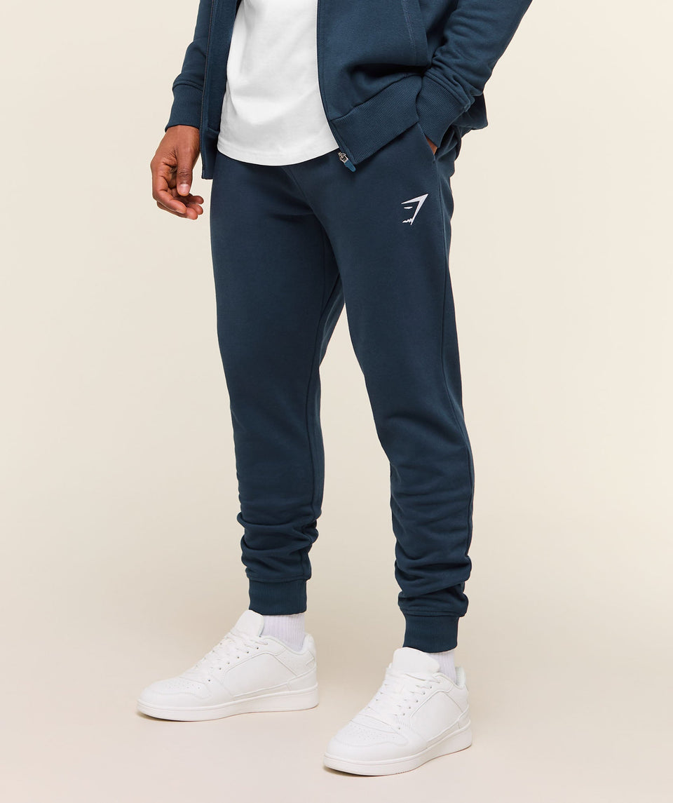 Gymshark Crest Joggers Navy