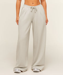 Women's Gymshark Lightweight Wide Leg Pant Short Pebble Grey