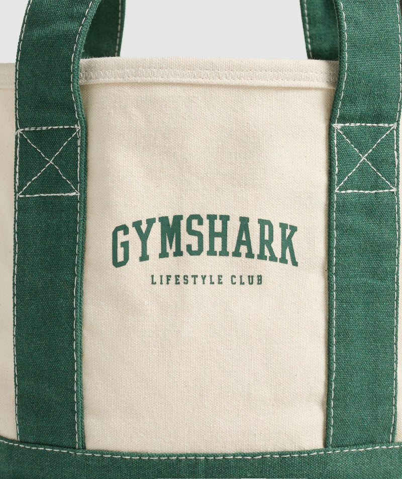 Gymshark Collegiate Mini Tote Oat White