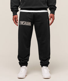 Gymshark Worn Graphic Joggers Black