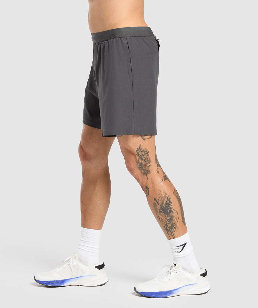 Gymshark Land To Water 6" Shorts Asphalt Grey