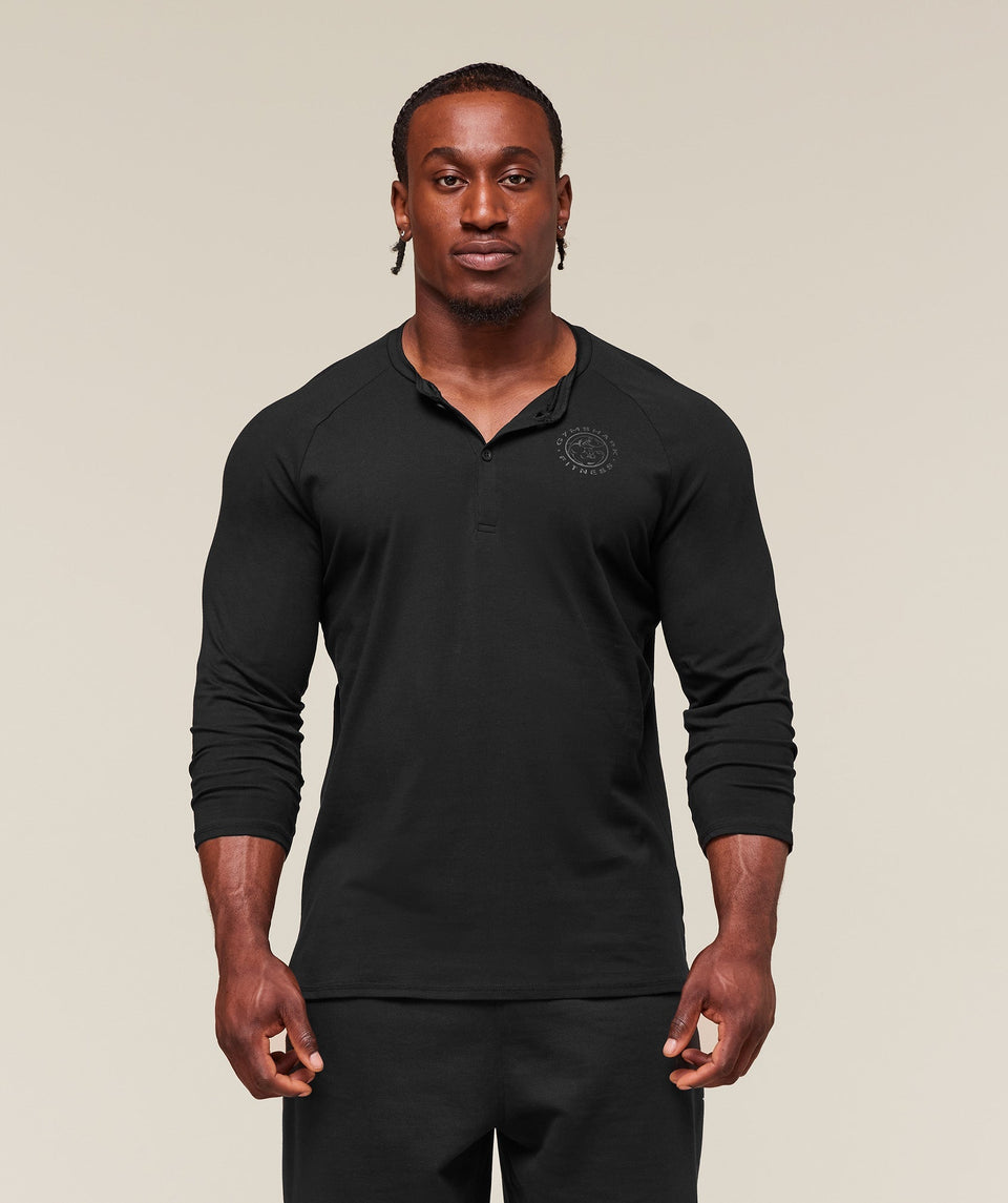 Gymshark Legacy Henley Black