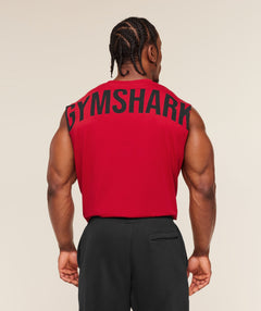 Gymshark Power Cut Off Tank Conditioning Red
