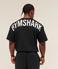 Power T-Shirt oversized fit Black/Oat White