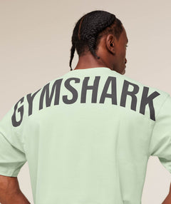 Gymshark Power T-Shirt oversized fit Clay Green