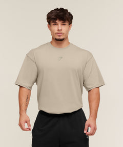 Power T-Shirt oversized fit Mushroom Grey
