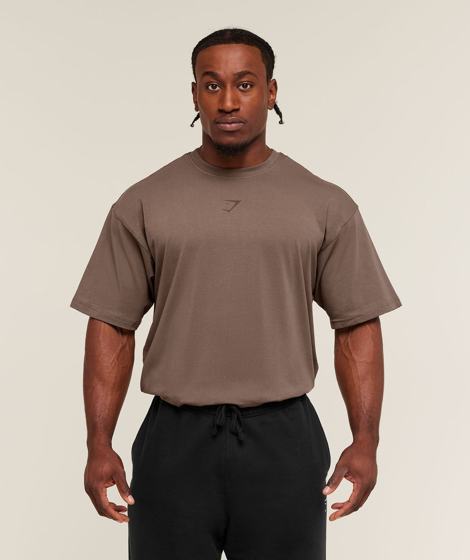 Power T-Shirt oversized fit Soft Brown