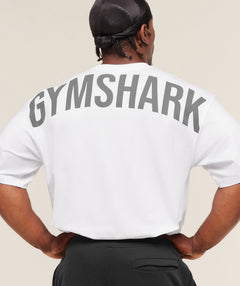 Gymshark Power T-Shirt oversized fit White