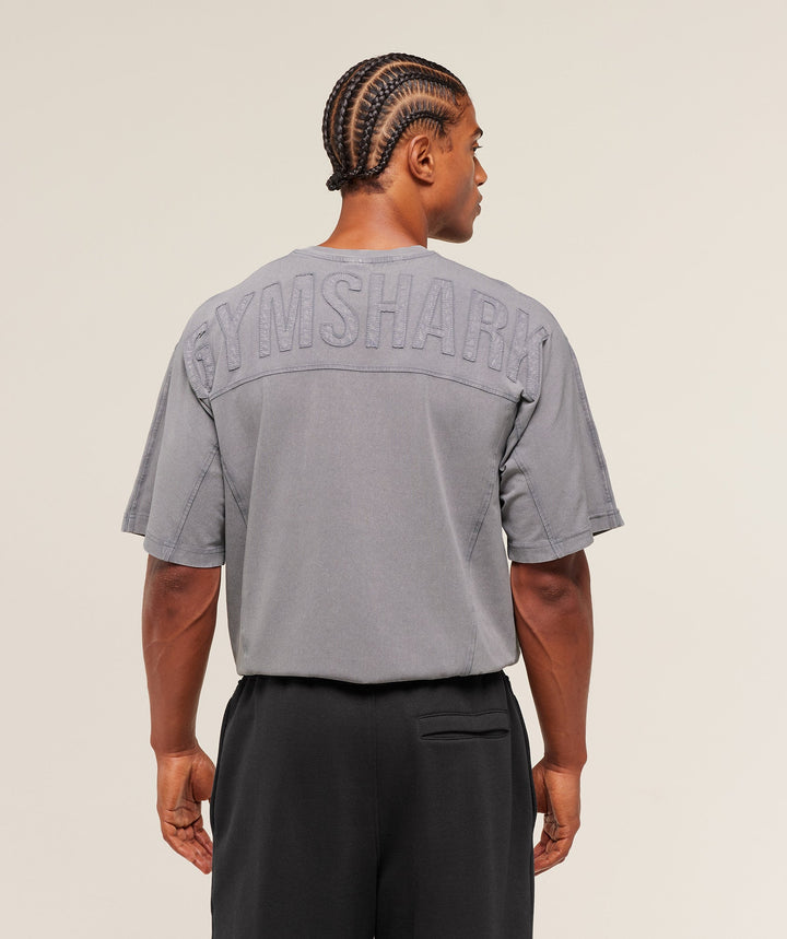 Gymshark Power Washed T-Shirt - GS Medium Grey