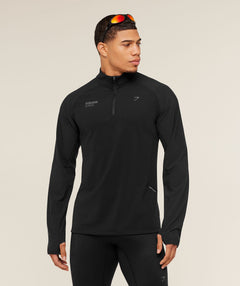 Gymshark Running Elite 1/4 Zip Black