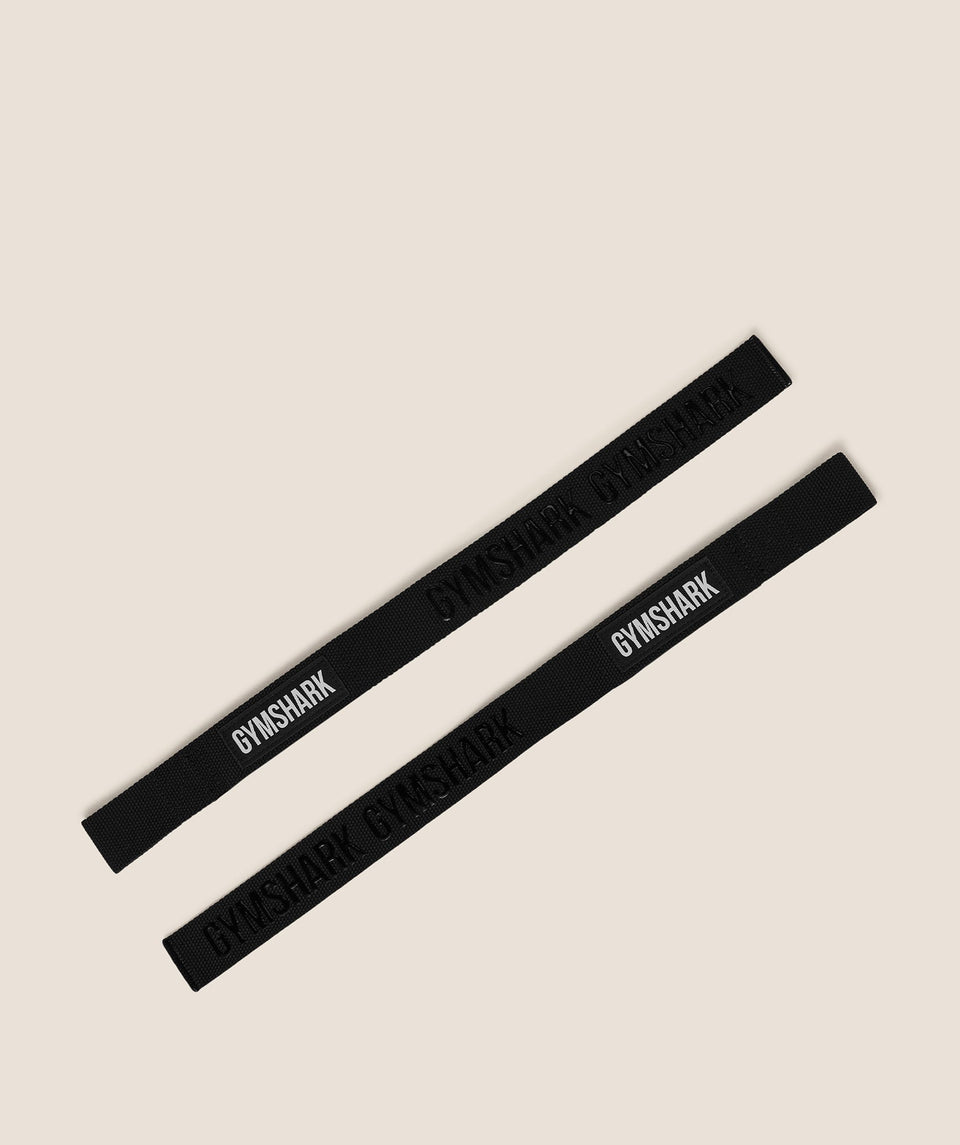 Gymshark Silicone Lifting Straps - Black
