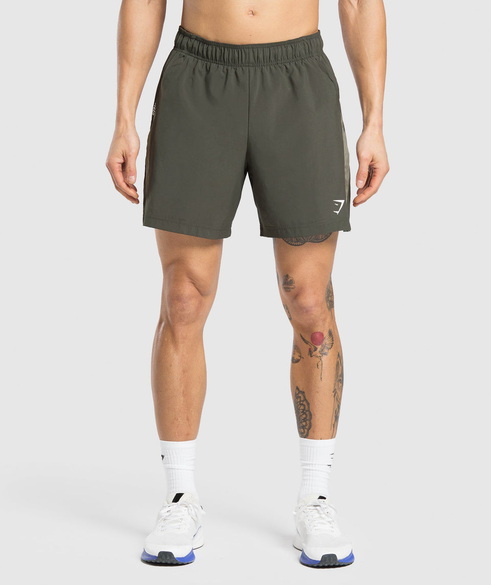 Gymshark Sport 7" Shorts Strength Green