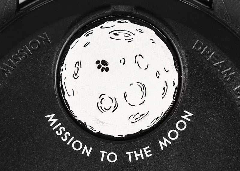 Swatch x Omega Bioceramic Moonswatch Mission To The Moonphase Black Snoopy