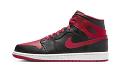 Jordan 1 Mid Alternate Bred Black Fire Red