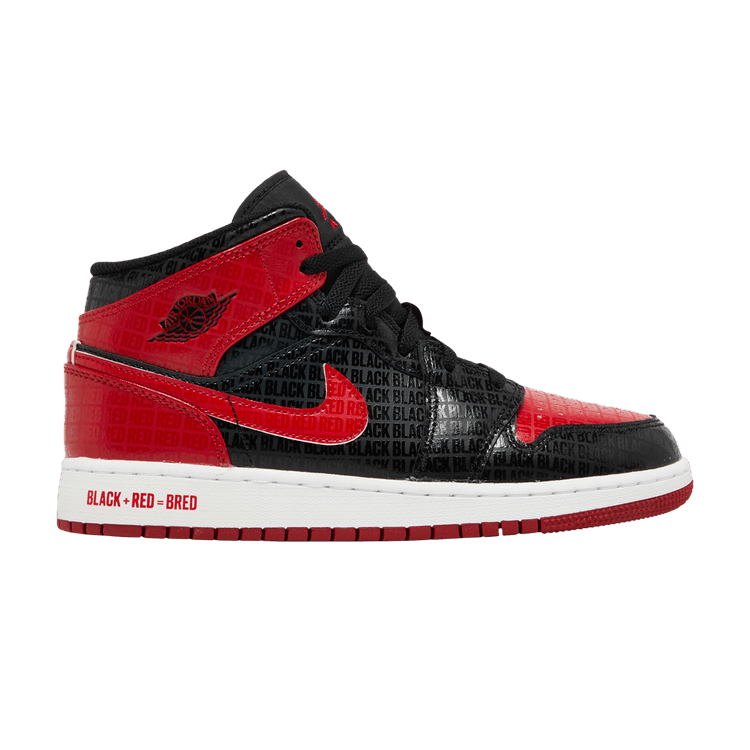 Jordan 1 Mid Bred Text