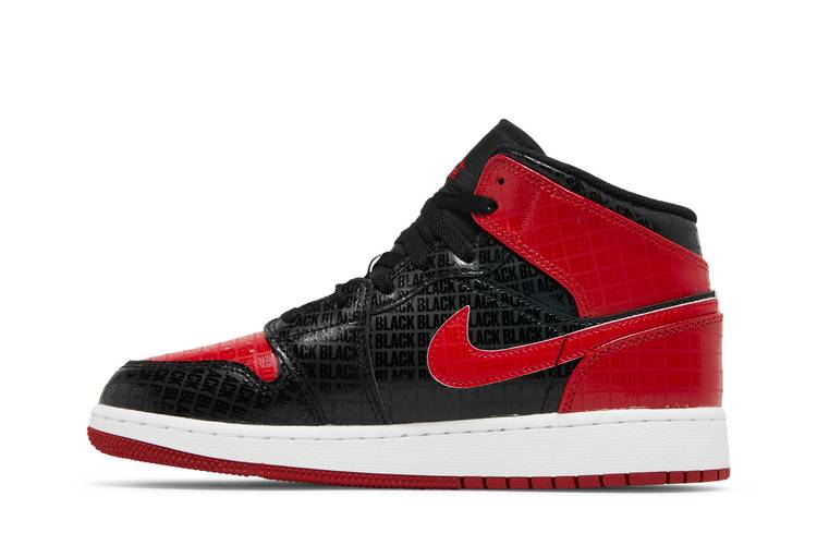 Jordan 1 Mid Bred Text