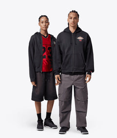 Jordan X LEVIS HOODIE BLACK/PALE IVORY-GYM RED